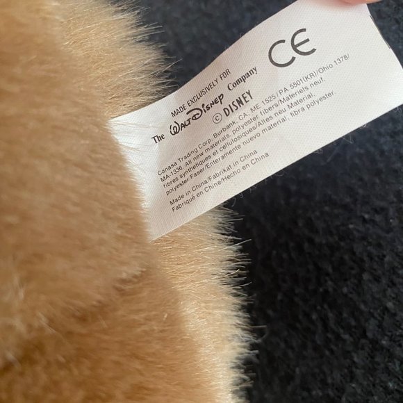 Walt Disney Co. Lady & the Tramp plush name tag collar stuffed girl tan dog 18" - Picture 5 of 6